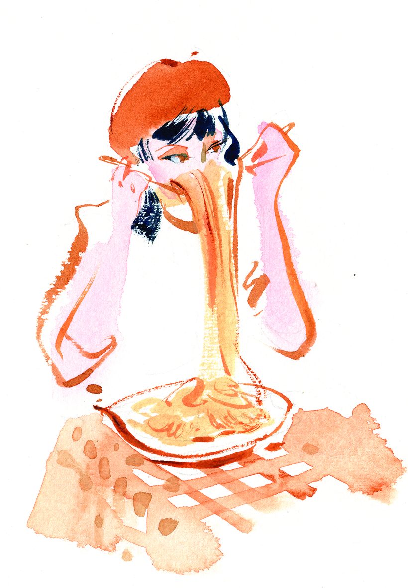 Vivi Leggiadra. Come una piuma, a watercolour illustration by Lihuà from the Daydreams collection.