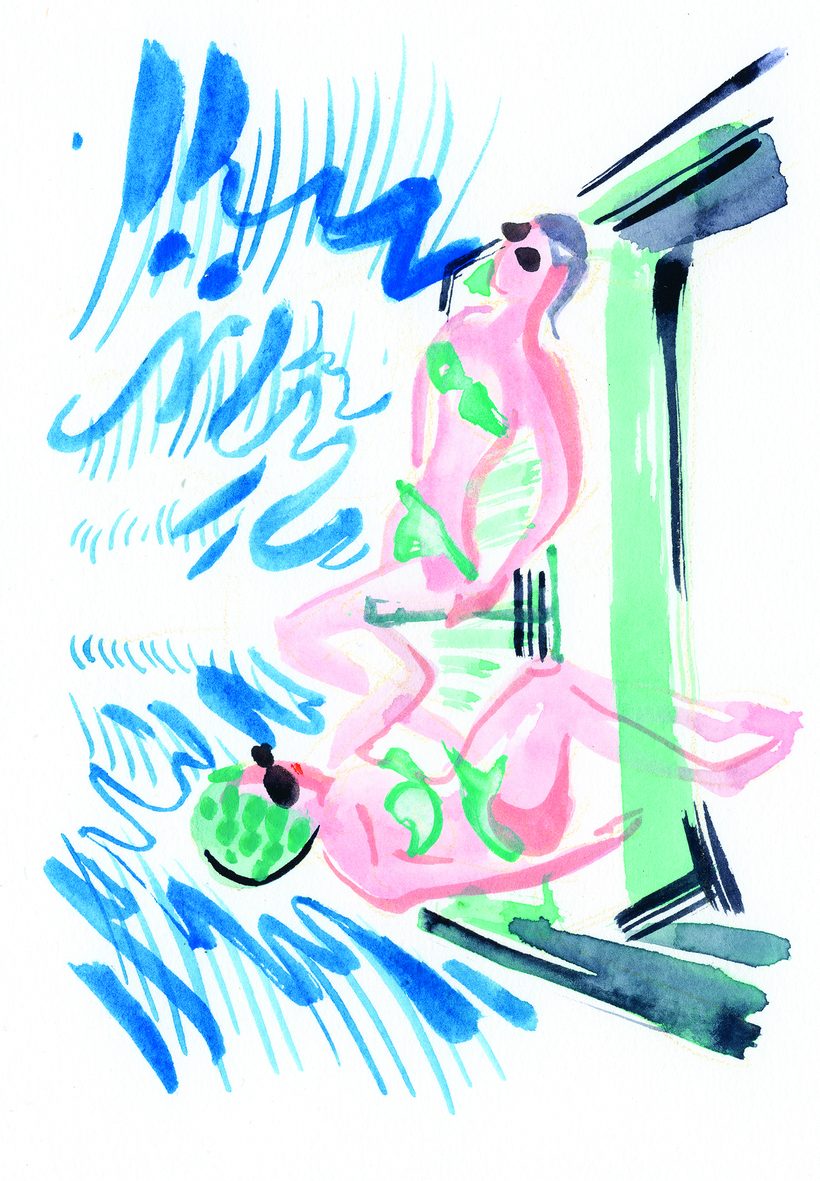 Hard Knock Life, a watercolour illustration by Lihuà from the Daydreams collection.