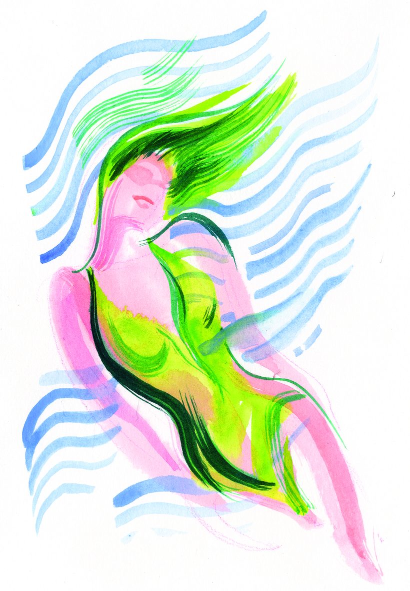 Venus Sassoon, a watercolour illustration by Lihuà from the Daydreams collection.