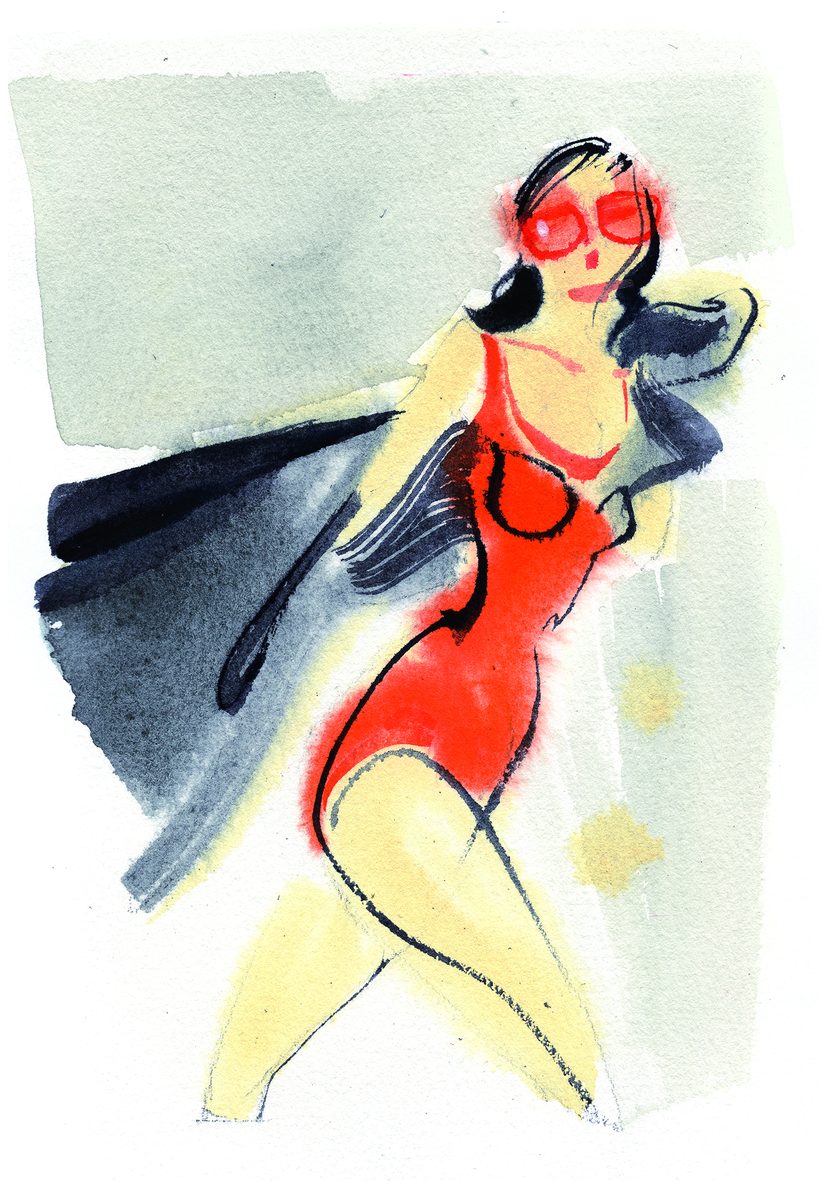 Elektra, a watercolour illustration by Lihuà from the Daydreams collection.