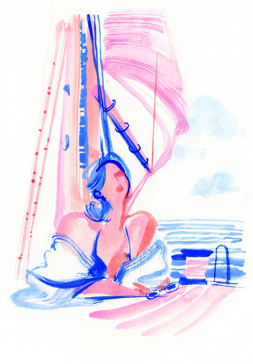 Olive, a watercolour illustration by Lihuà from the Daydreams collection.