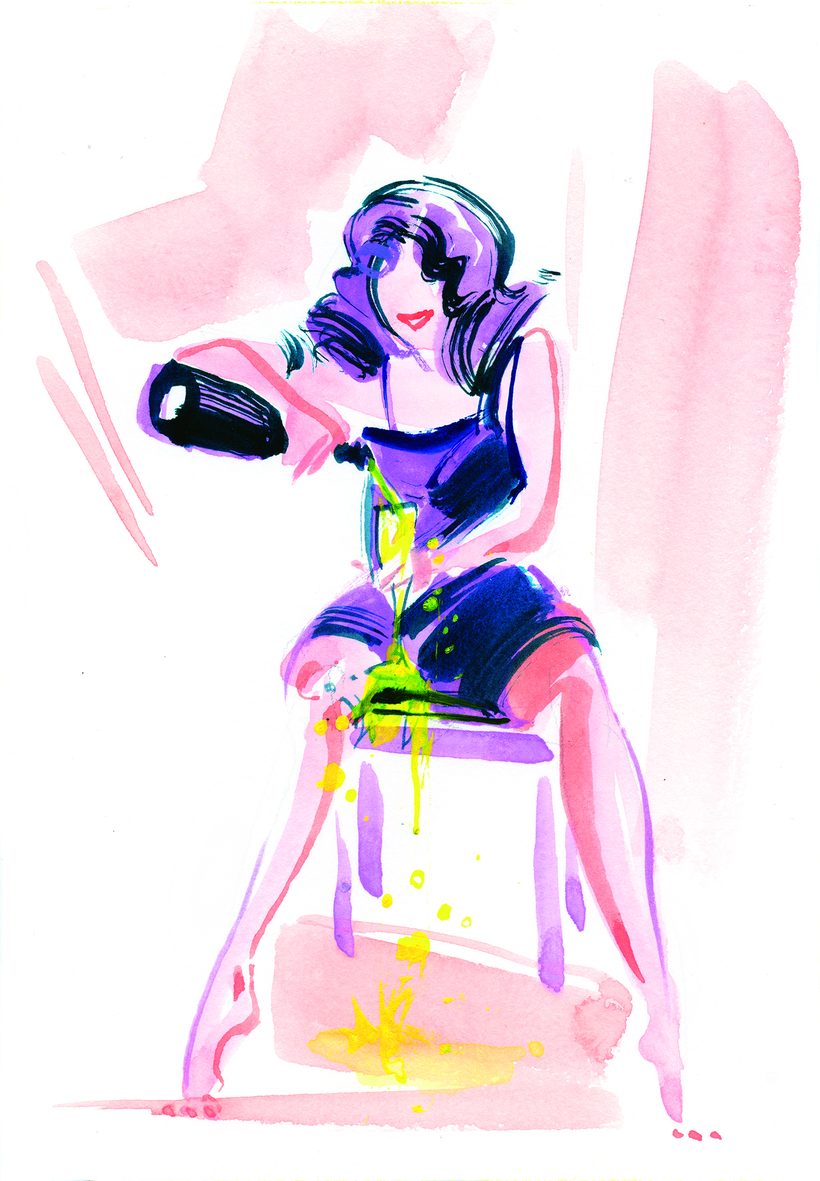 I'm a SUPERhero, a watercolour illustration by Lihuà from the Daydreams collection.