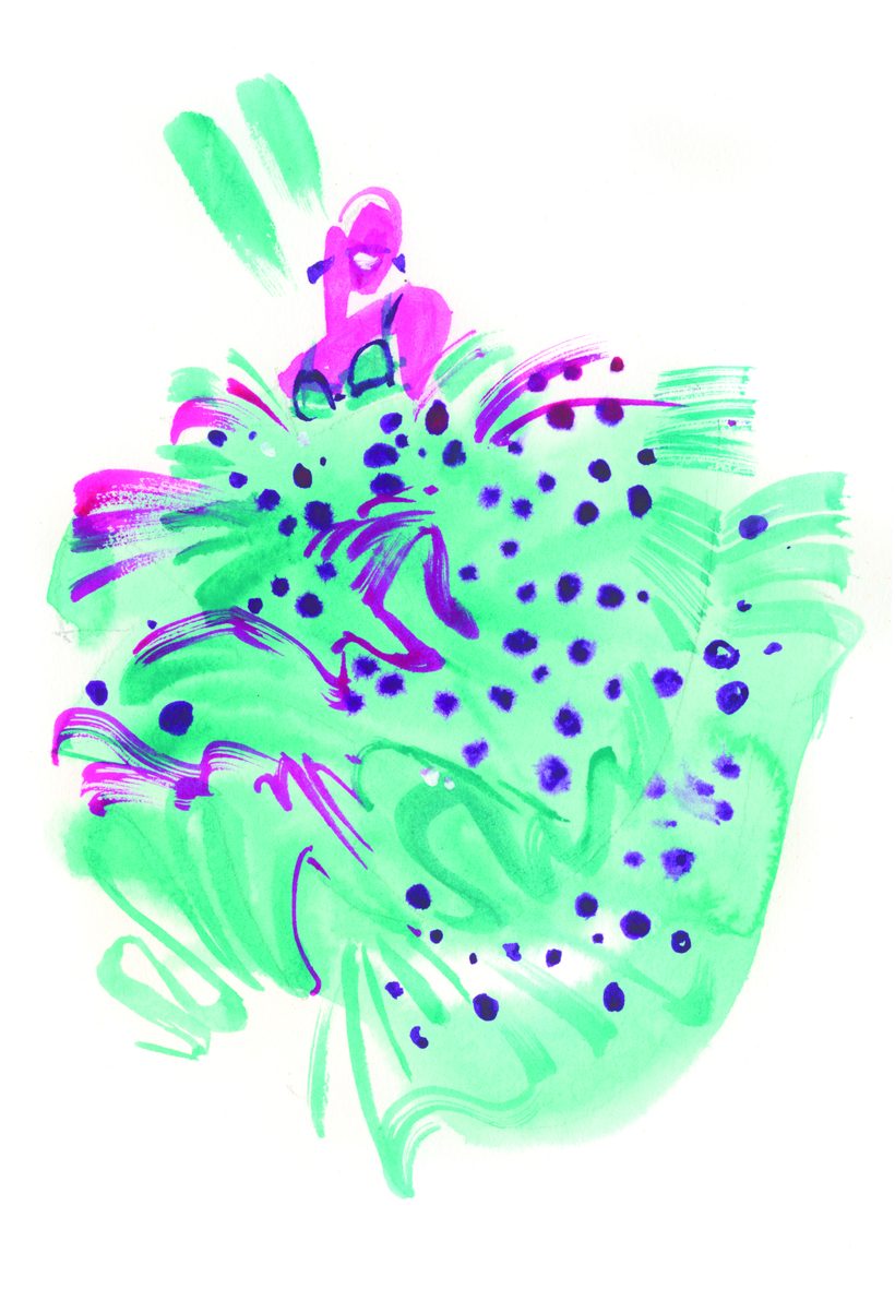 Dress big, a watercolour illustration by Lihuà from the Daydreams collection.